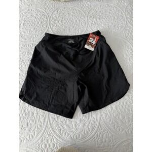 NWT Women's Gradual Black Athletic Shorts Polyester With Pockets, Lined